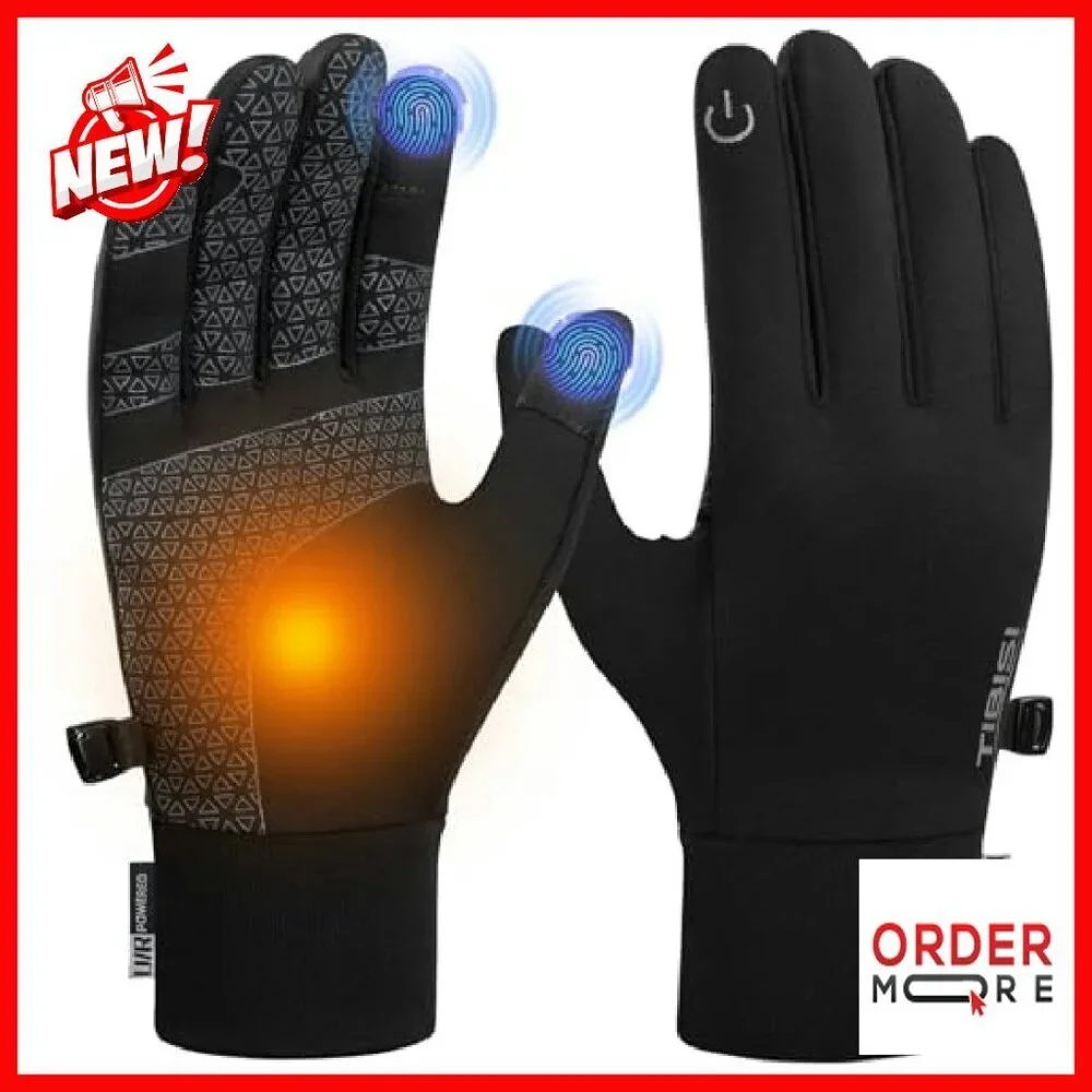 Winter Touchscreen Gloves Windproof Thermal for Running Cycling Skiing